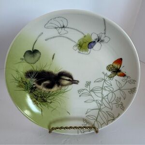 Marjolein Bastin Hallmark Duck Plate 🦆 Butterfly Cottagecore Decor